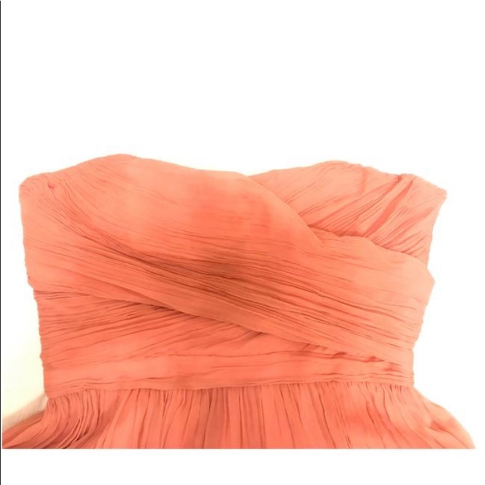 JCrew Arabella silk chiffon strapless dress. - Picture 4 of 10